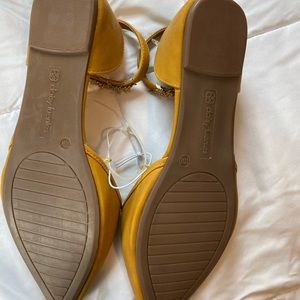 Mustard yellow flats